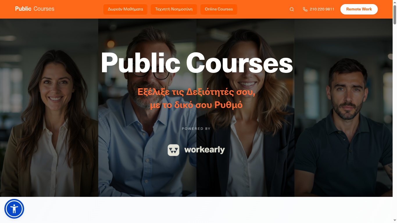 Public Courses — Skills as a flagship — Public's learning platform, powered by Workearly.